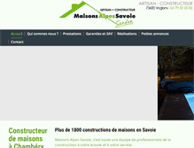 Tablet Screenshot of maisons-alpes-savoie.com